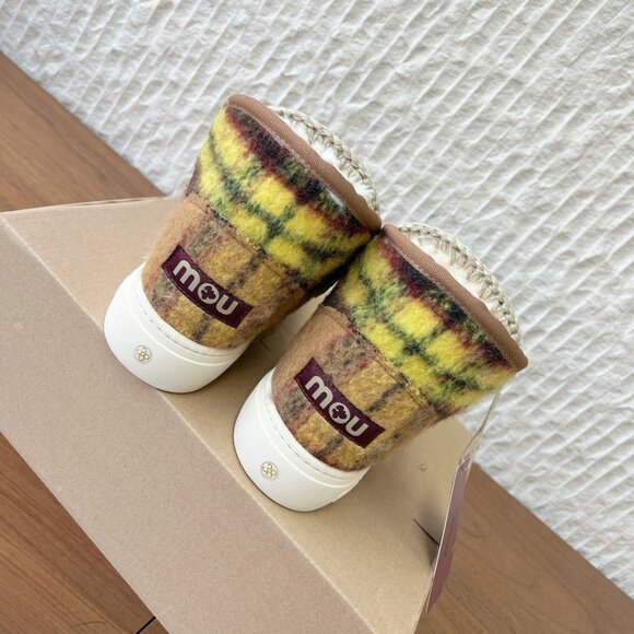 Mou Yellow-Brown Colorway Eskimo Series Snow Boots - Picture 4 of 9
